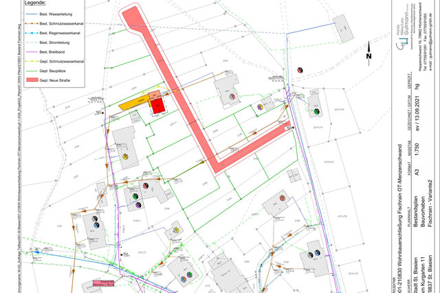 St.Blasien Menzenschwand<br>Wohnbauerschliessung Fischrain