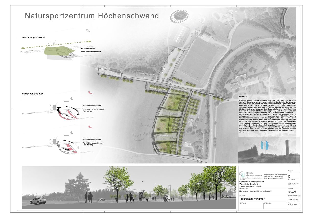 Hoechenschwand Gesamtgestaltungskonzept Ideenskizze Layout V1