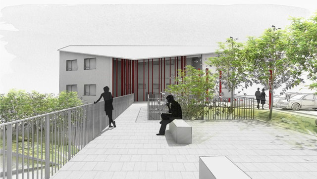 Höchenschwand <br>Rathaus Aussenanlage