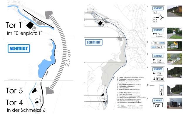 Fa. Schmid<br>LKW-Leitsystem