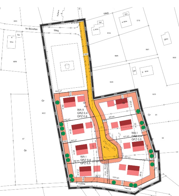 111028 BG Buenden Riedern am Wald Lageplan BP2 2